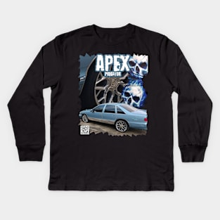 Caprice Blue Skulls Apex Predator Kids Long Sleeve T-Shirt